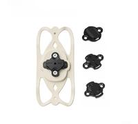 Bicycle Phone Holder With Shock Absorption For 4 To 7 Inch Smartphones And For Garmin Cycling Computers, 360 Degree Rotating Silicone Mount For Handlebars, Black(Beige)