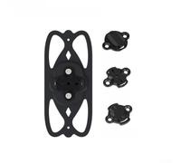 Bicycle Phone Holder With Shock Absorption For 4 To 7 Inch Smartphones And For Garmin Cycling Computers, 360 Degree Rotating Silicone Mount For Handlebars, Black(Black)