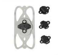 Bicycle Phone Holder With Shock Absorption For 4 To 7 Inch Smartphones And For Garmin Cycling Computers, 360 Degree Rotating Silicone Mount For Handlebars, Black(Gray)