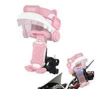 Bicycle Phone Mount - Handlebar Cellphone Cradle, Rotatable Smartphone Bracket with Protective Sun Visor, Secure Locking Clamp Mechanism, Ideal for Electric Scooter Mountain Biking