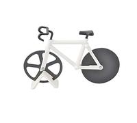Bicycle Pizza Cutter Wheel SENRISE Bike Pizza Slicer Dual Stainless Steel Non-Stick Cutting Wheels with a Stand, for Home Pizza Lovers (1PC, White)