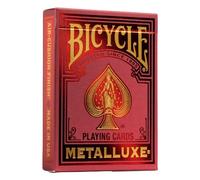 Bicycle Metalluxe Red Playing Cards - Premium Metal Foil Finish - Poker Size