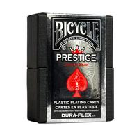 Bicycle Playing Cards Prestige (Red), Poker Size, Dura-Flex