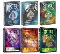Bicycle Stargazer Collection: 6-Deck Collector's Bundle with New Moon, Observatory, Nebula, Sunspot, and Falling Star Designs