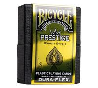 Bicycle Prestige Waterproof Plastic Playing Cards, Black Playing Cards, 100% Plastic, 1 Deck
