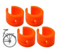 Bicycle Protection Strip - Rubber Stay Protector, 4 Pieces Frame Shield Wrap | Vibration Chain Zone Cover, Flexible Adhesive Defense Patch For T Cycles