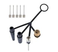 Bicycle Pump Adapter Tool - 4 Claw Compressor Valve Connector Universal Fit, Durable Metal Build Quick Inflation Accessory, Secure Fit Design | Bike Valve Adapter For Cycling Basketball Swim Ring Pump