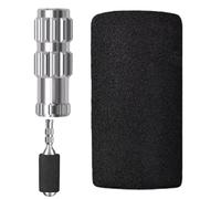 Bicycle Pump Inflatable Nozzle Adapter Aluminum - Safe Air Connector Valve Cap, Sponge Protective Cover Universal Fit | Road Mountain Tire Air Mattress Float Compressor Mechanic Shop Travel
