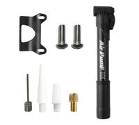 Bicycle Pump, Portable High Pressure Inflator for Manual Inflating - Portable Bicycle Pump with 4 | for Basketball, Motorcycle, Football, Travel, Cycling Road