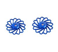 Bicycle Rear Derailleur, 11T/13T Sealed Bearing Jockey Wheel Rear Derailleur Pulley Ceramic Bearings Suit for Most of Rear Derailleur on the Market, Support 7/8/9/10 Speed,For MTB Bike(Blue 13T)