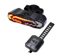 Bicycle Rear Light for Cube Nuroad Race FE 2020 2021 2022, Bike Indicators with Turn Signals Brake Light, Anti-theft Waterproof Bicycle Alarm Horn Auto ON/OFF, B Square
