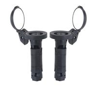 Bicycle Rear Mirror, Road Bike Handlebar End Mirror | 1 Pair Convex Folding Lens with Cover for Urban Road Mounta Recreational Travel Adventure