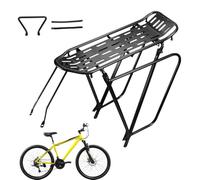 Bicycle Rear Pannier Rack for Bicycles, Lightweight Aluminium Bicycle Accessories for Sports, Shopping, Garage