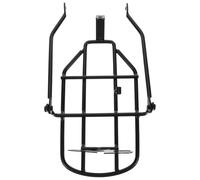 Bicycle Rear Seat Frame 14 Inch Foldable Black Metal | Dirt Resistant, Wear Resistant, Waterproof, Thickened Design, Rear Brace, Bike Back Sitting Seats