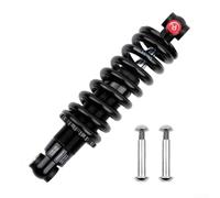 Bicycle Rear Shock Absorber for Mountain Bikes with Aluminum Alloy Housing Steel Coil Spring and Adjustable Rebound Preload 125 150 165 190mm (165lb 165mm)