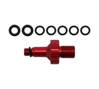 Bicycle Rear Shock Air Pump Valve Adapter for Use with For Rockshox, For Monarch, For DT XMM, and Suspension Pressure Adjustment (Red)