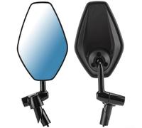 Bicycle Rearview Mirror, Aluminum Alloy Frame, Anti Glare Blue
