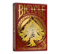 Bicycle Red Dragon Playing Cards - 1 Deck, Air Cushion Finish, Professional, Superb Handling & Durability, Great Gift For Card Collectors