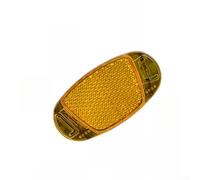 Bicycle Reflectors 4 Pack High Visibility Spoke Reflectors for Night Riding - Hexagonal Pattern Plastic Wheel Safety Lights for Mountain Road Kids Bikes 7x3.5cm(Yellow)