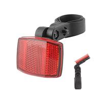 Bicycle Reflectors Front Rear Set - Waterproof Red Reflective Board for Handlebar Seat Post Night Cycling | High Visibility Warning Accessories for Bikes Motorcycles Scooters Ebikes Riders Safety Outd