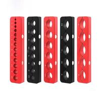 Bicycle Repair Vise Clamp Constructed from Aluminum Alloy with Magnetic Base and Support for Axles Ranging from 5mm to 45mm Diameter (Model 008- Red)