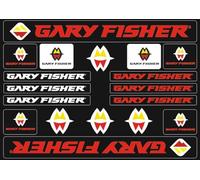 Bicycle Replacement Decal Set Adhesive Vinyl Sticker Compatible for Gary Fisher Frames Red (Glossy)
