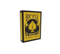 Bicycle Reverse Playing Cards (Yellow & Black) - Black Reversed Back USPCC Premium Deck for Magicians, Cardists & Collectors