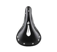 bicycle saddle Bike Saddle | Cut-Out Leather Retro Vintage Cowhide Old Style Hollow Bicycle For Man Wome Cycling In The City