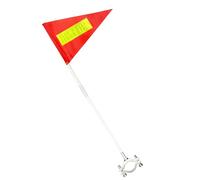 Bicycle Safety Flag - Adjustable Waterproof Reflective Flag with Pole, Motorcycle Safety Accessories - for Adults Camping Outdoor Home Travel Work Trail