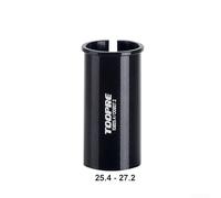 Bicycle Seat Post Shim Reducer Sleeve Adapter, Aluminum Alloy Tube Converter for Diameter Adjustment 22.2/25.4/27.2/28.6/30.4/30.8/31.6/33.9/34.9 mm, Lightweight Desig(25.4 to 27.2)