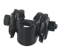 Bicycle Seatpost Clamp 22.2mm Steel Saddle Fixing, For Twin Rail Seats, Secure Angle Adjustment, For Road & Mountain Bikes, Black