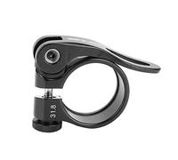 VGEBY Bicycle Seatpost Clamp, Aluminum Alloy Quick Release Road Bike Seat Post Clamp 31.8mm (Black) Ride