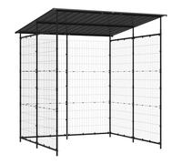 Bicycle Shed Steel Black Outdoor Garden Shelter Storage vidaXL