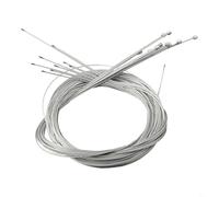 Bicycle Shift Shifter Derailleur Gear Stainless Steel Rear Inner Cable Wire Galvanized Steel Replacement Part for Mountain City Bikes 2.1m Silver 10 Pieces