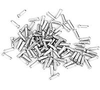 Bicycle Shifter Brake Cable Tip Cap End Crimp Silver 100 Pieces