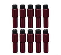 Bicycle Shifter Cable Adjuster Screws CNC Aluminium Alloy 10PCS for Reliable Gear Shift Adjustment and Control (Red)