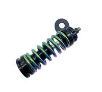 Bicycle Shock Absorber For Folding Bike Front Fork Shocks Adjustable Damping Shock Absorber Spring Titanium Alloy Axis Ultraligh(Colorful)