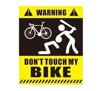 Bicycle Sign Sticker - Waterproof Sticker with English Message - Attractive Design | Practical Accessory for Everyday Bike: Safety & Parking