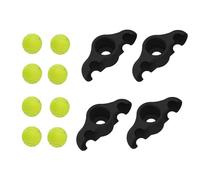 Bicycle Snap Foot Adapters - Terry Sweat Bike Protector | 4X Non-slip Rocking Bike Trainer with 8 Pack Tennis Balls, Absorbent Stationary Bike Stand L