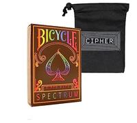 Bicycle Spectrum Playing Cards - Bicycle Rider Back With 52 Includes Cipher Card Bag