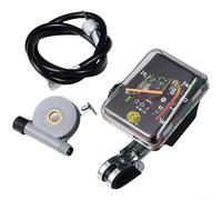 Bicycle Speedometer, 1 Pack Mechanical Odometer Cycling Computer Aluminum Alloy Waterproof High-Precision Display for MPH KM/H Classic Square Design for Mountain Road Bike Riding(Square)