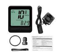 Bicycle Speedometer 24 Function Wired Bike Computer Rainproof Backlight Auto Sleep Wake Up for Mountain Road Cycling Wired Bicycle Speedometer 24 Functions Auto Sleep Backlight (Wired)