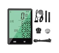 Bicycle Speedometer - Wireless Cycling Computer | Waterproof Digital Odometer LCD Display With Backlight Touchscreen Handlebar Mounted Speed Tracker 2.76*1.97*0.39 Inches for Night Riding Training