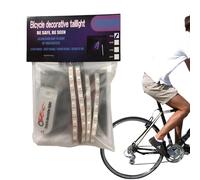 Bicycle Spoke Lights | Decorative Waterproof Bicycle Wheel Lights | Safety Lights for Driving Night Dustproof Battery Powered LED Lights with Battery Compartment for One M