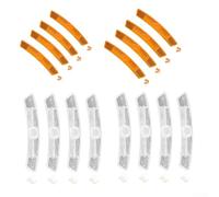 Bicycle Spoke Reflectors Set Front And Rear Wheel Safety Lights Abs Material Weatherproof Visibility Enhancer For Night Cycling 16 Pack White Yellow Red(whole set)