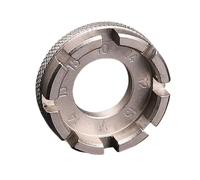 Bicycle Spoke Wrench - 6-in-1 Bicycle Spoke Tool 10-15 Gaug, Hard-Tempered Nickel Steel, Anti-Rust, for Spoke Centring, Radjustment & Repair (Silver)