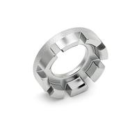 Bicycle Spoke Wrench - 6-in-1 Bicycle Spoke Tool 10-15 Gaug, Hard-Tempered Nickel Steel, Anti-Rust, for Spoke Centring, Radjustment & Repair (Silver)