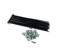 Bicycle Spokes, 13G Carbon Steel 40pcs J Bend with 12mm pples 70~305mm(194mm)