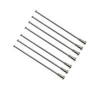 Bicycle Spokes 8 Gauge Diameter 4.0mm Straight Head Motorcycle Spokes Material 304 Stainless Steel Sliver Color Round Body Motobike Wheel Spoke(Length 243mm)