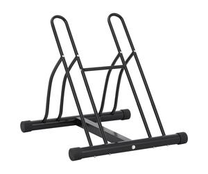 Bicycle Stand for 2 Bikes Floor Freestanding Bike Steel vidaXL